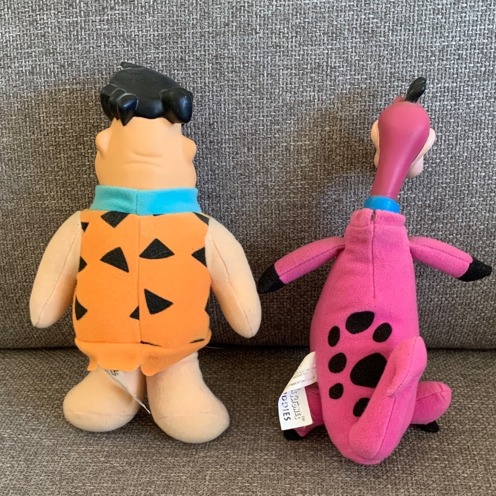1994 The Flintstones Fred and Dino 9” Days Inn Travel Buddies Plush Toys - Picture 3 of 5